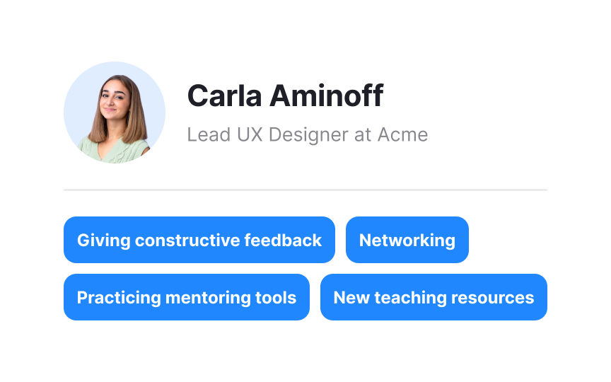 Mentor's benefits