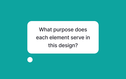 Minimize visual clutter