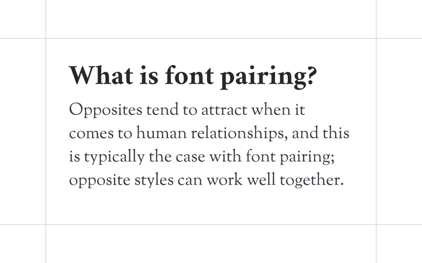 Mix serifs and sans serifs Bad Practice