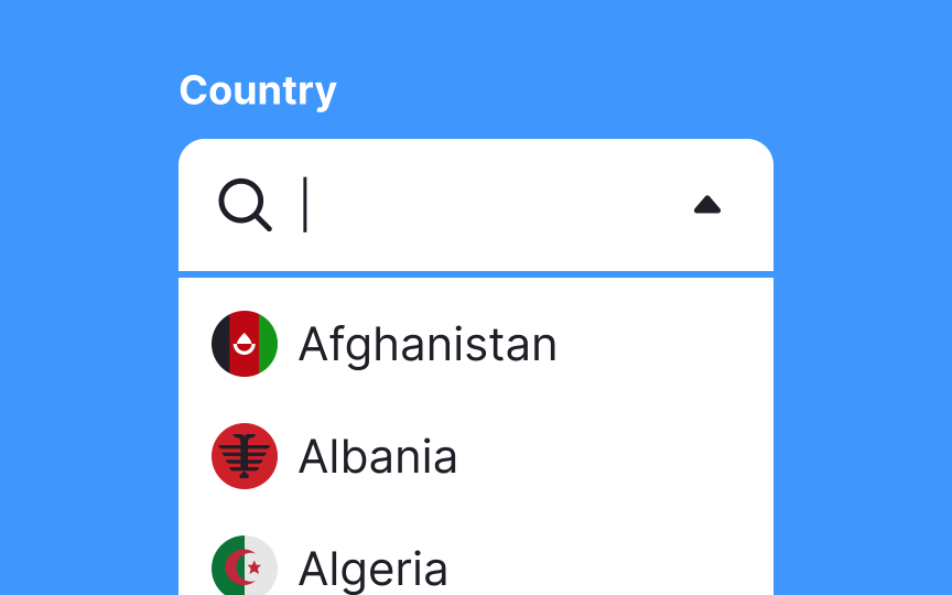 Use dropdowns for lengthy lists of choices Best Practice