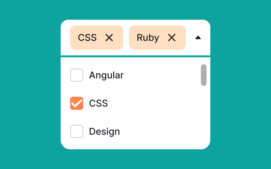 Multiselect menu