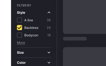 Use the right words for filter labels