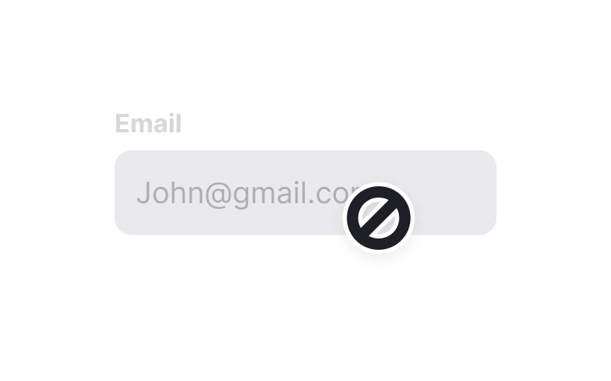 Not-allowed cursor