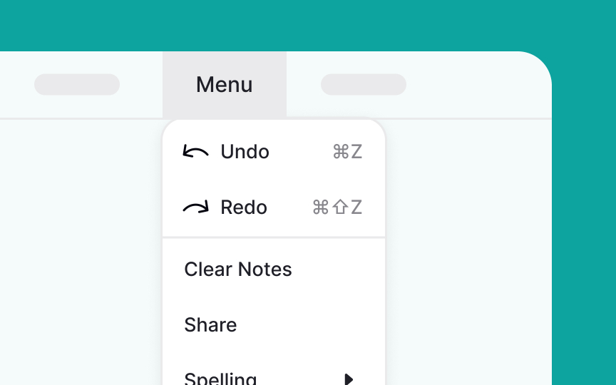 Make sure all critical menu options are fully visible Bad Practice