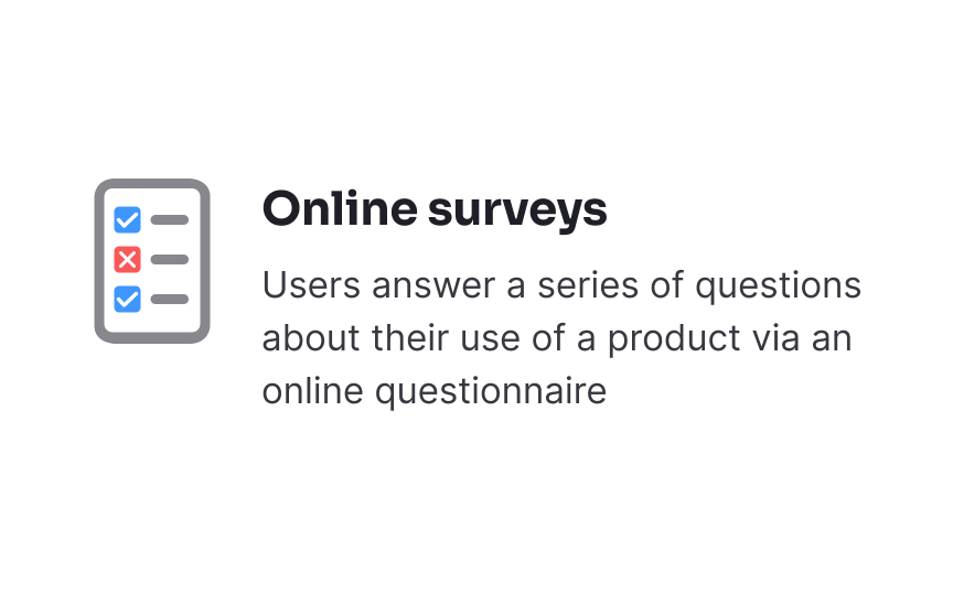 Observe user behaviors in context Bad Practice