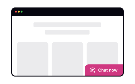 Offering chat support from every page