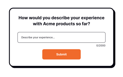 Open-ended questions