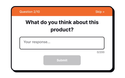 Open questions for qualitative data