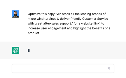 Optimize existing website or app copy