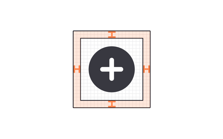 Icon paddings