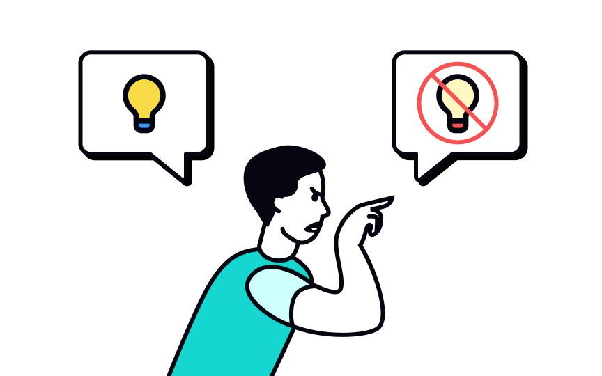 Participants who argue every idea
