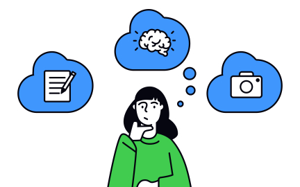 Photos of shared outputs