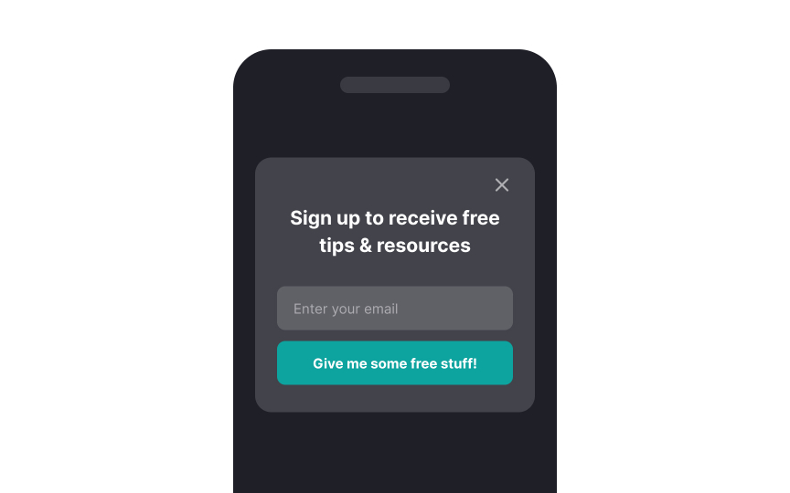 Popup modal