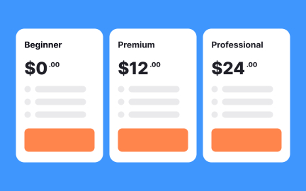 Arrange pricing plans based on user benefits