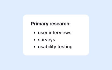 Primary vs. secondary research methods