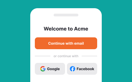 Provide multiple signup and login options