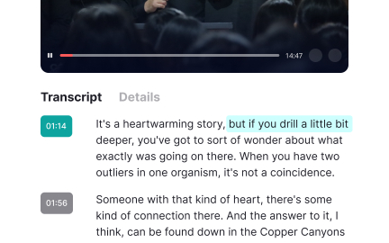 Provide text transcripts