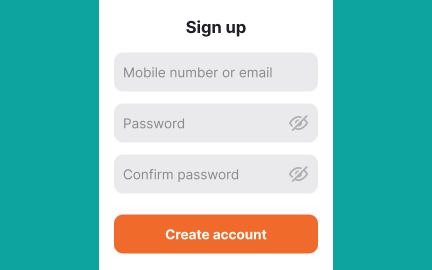 Provide the option to show a password