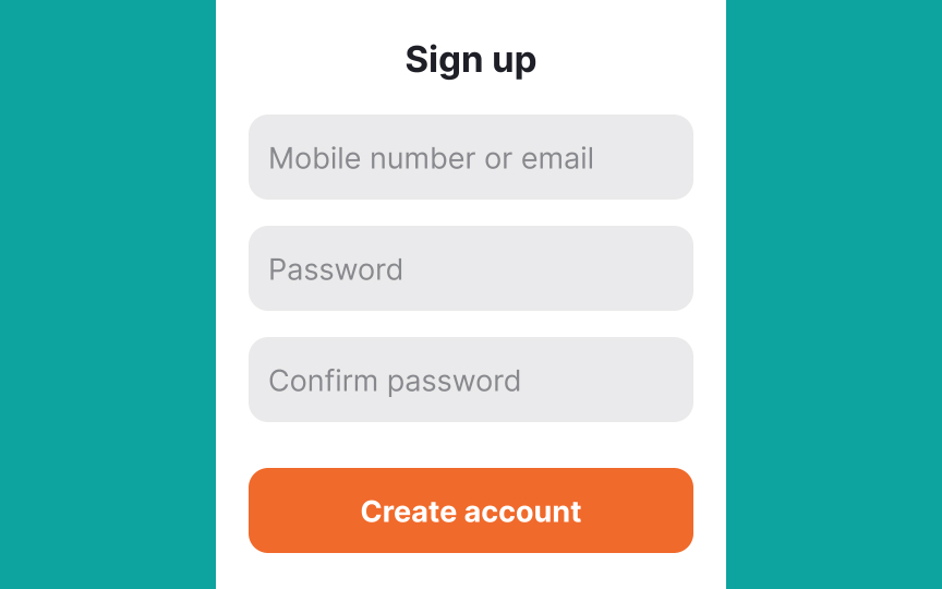 Provide the option to show a password Bad Practice