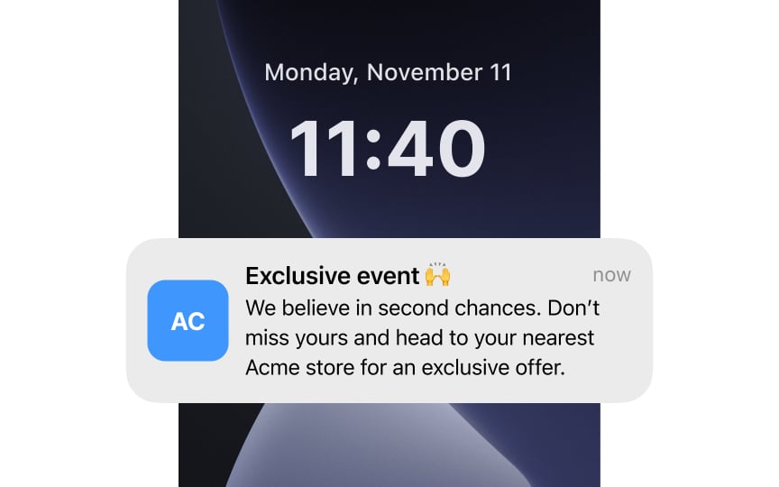 Push notifications