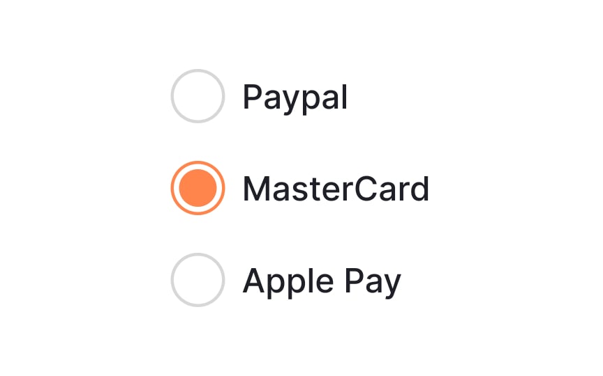 Radio buttons