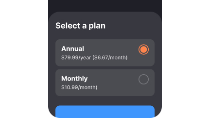 Radio buttons