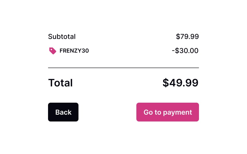 Reflect the discount in the total Best Practice