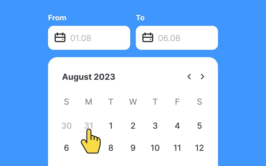 Eliminate invalid date choices Best Practice