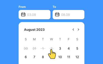 Eliminate invalid date choices
