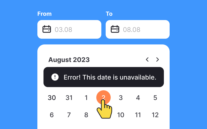Eliminate invalid date choices Bad Practice