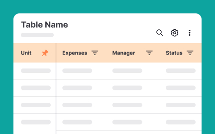Allow users to customize tables