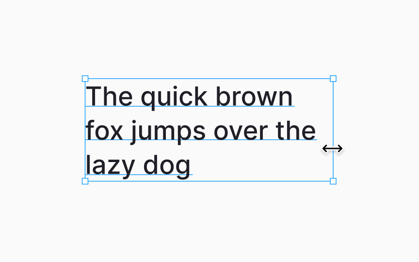 Resizing bounding box