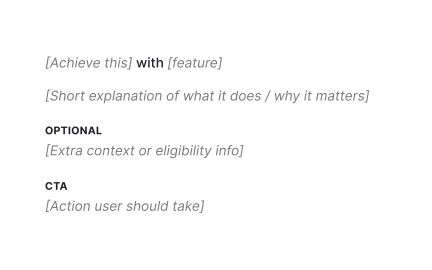 Reusable templates and examples