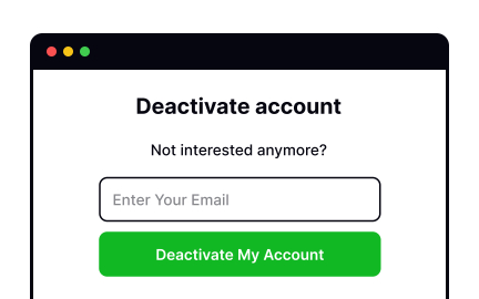 Provide visible exit options to make users feel in control