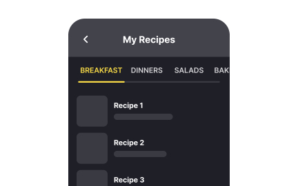 Scrollable tabs