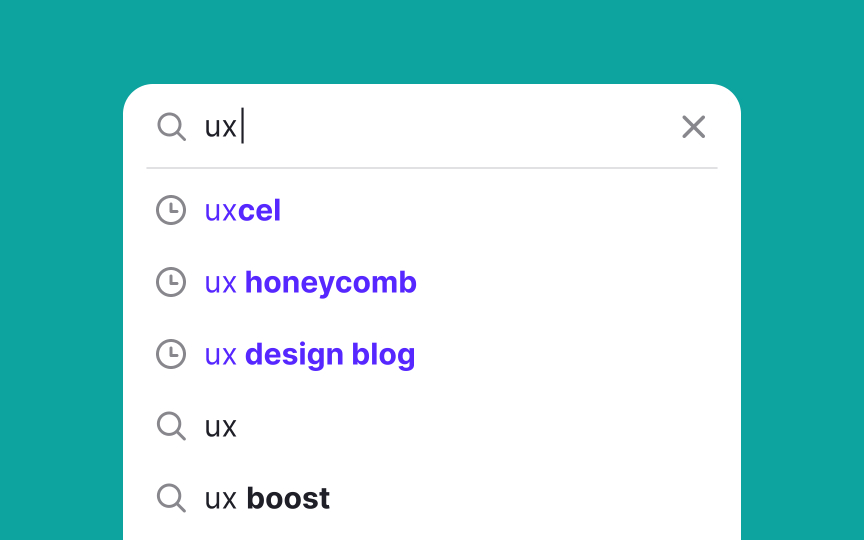 Show recent search requests  Best Practice