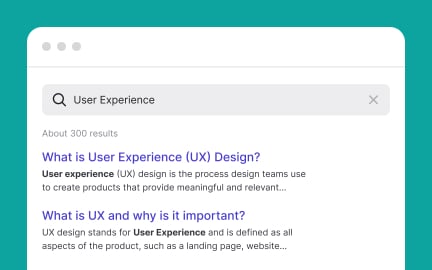 Highlight matching keywords on the search results page