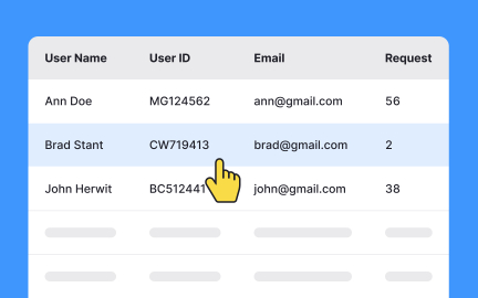 Clearly indicate hover and selected row states