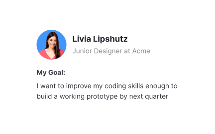 Set a mentorship goal