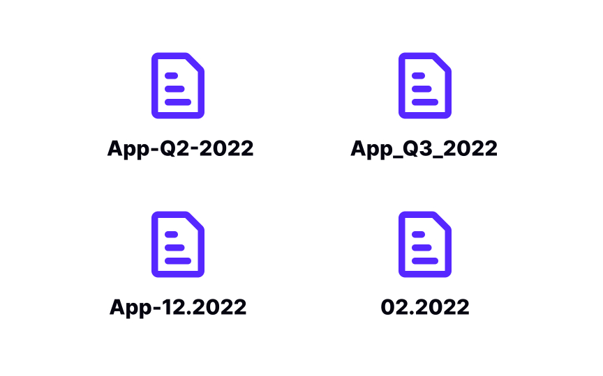Set file naming conventions Bad Practice