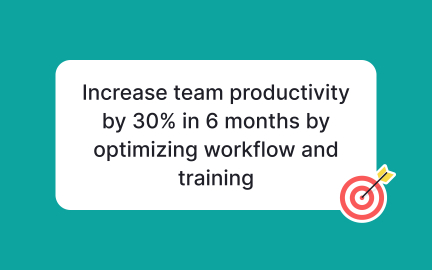 Set incremental goals