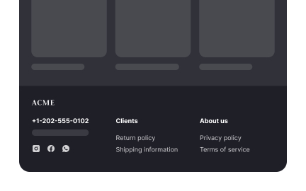 Simple footer
