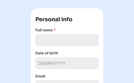 Opt for a single-column layout
