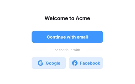 Allow signing up with social media profiles