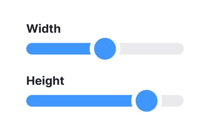 Maintain enough space between sliders