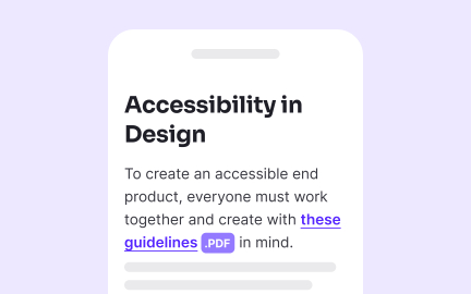 Specify link destination