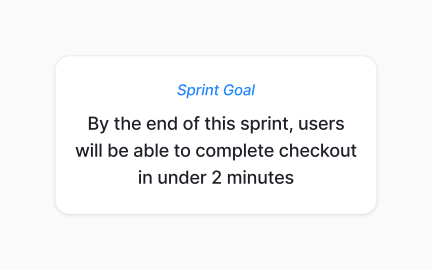 Sprint goal formulation