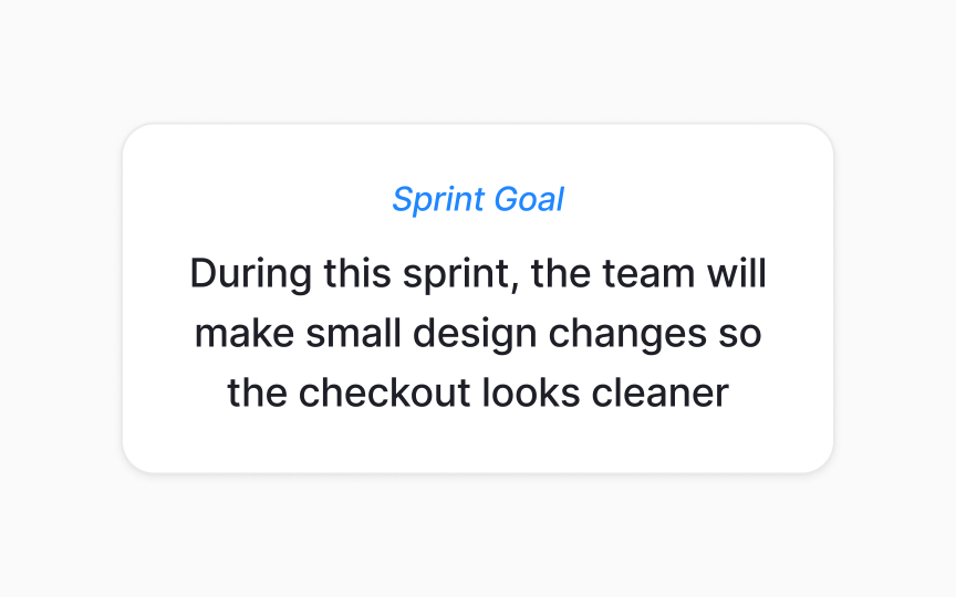 Sprint goal formulation Bad Practice