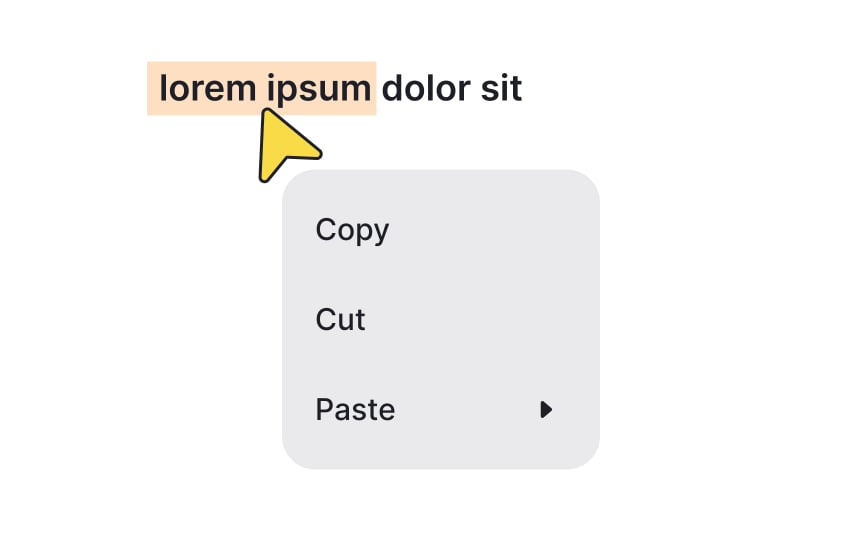 Add elevation to guide users' attention to a menu Bad Practice