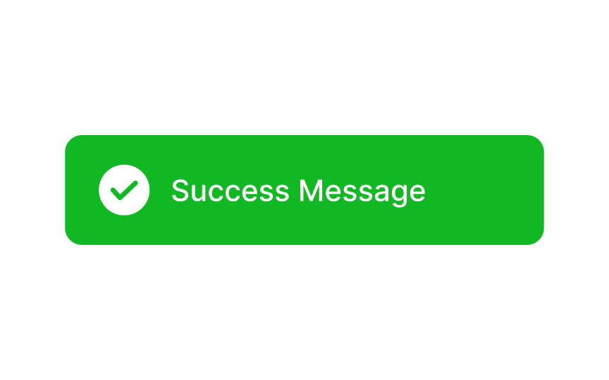 Success alert